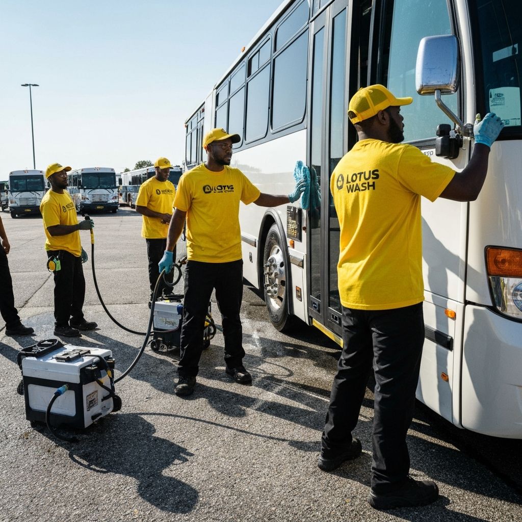 Commercial Bus Cleaning